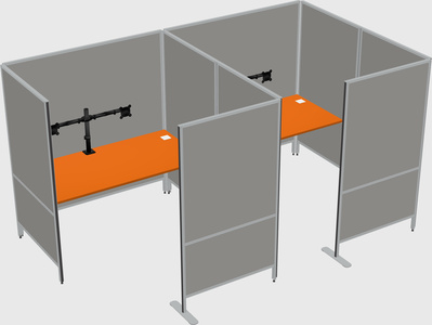 Flexible panel system with privacy