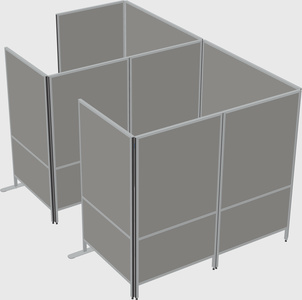 Flexible panel system with privacy