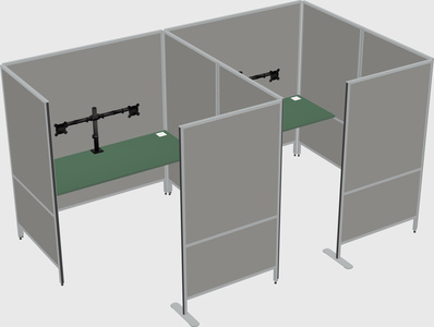 Flexible panel system with privacy