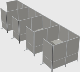 Flexible panel system with privacy