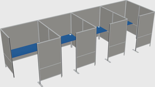 Flexible panel system with privacy