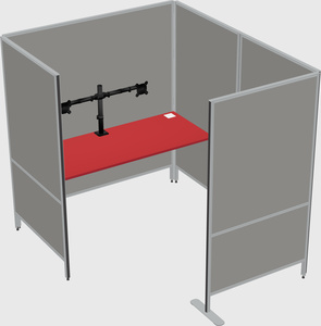Flexible panel system with privacy