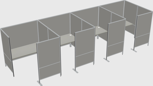 Flexible panel system with privacy