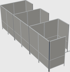Flexible panel system with privacy