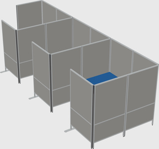 Flexible panel system with privacy