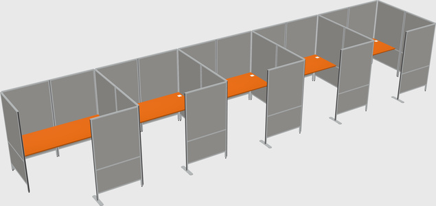 Flexible panel system with privacy