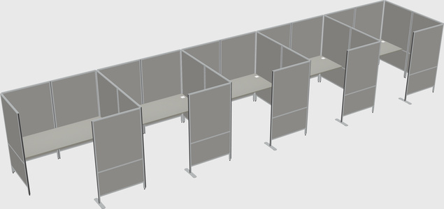 Flexible panel system with privacy