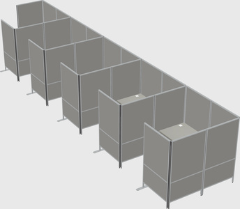 Flexible panel system with privacy