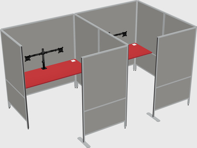 Flexible panel system with privacy