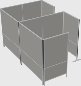 Flexible panel system with privacy