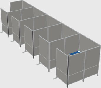 Flexible panel system with privacy