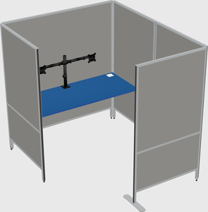 Flexible panel system with privacy