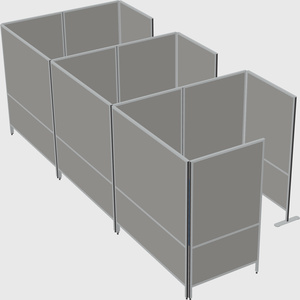 Flexible panel system with privacy