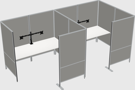 Flexible panel system with privacy