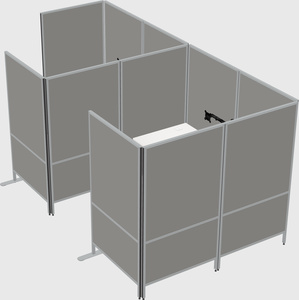 Flexible panel system with privacy