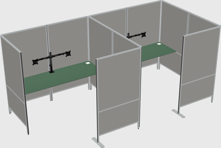 Flexible panel system with privacy