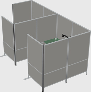 Flexible panel system with privacy