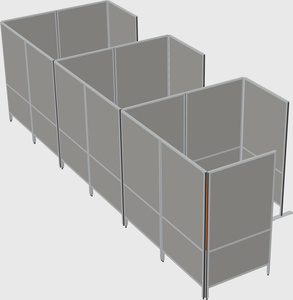 Flexible panel system with privacy