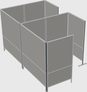 Flexible panel system with privacy