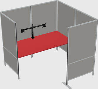 Flexible panel system with privacy