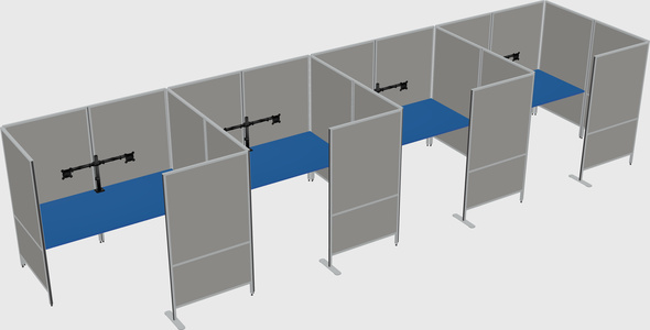 Flexible panel system with privacy