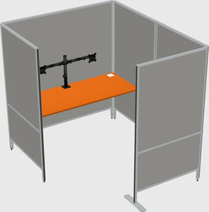 Flexible panel system with privacy