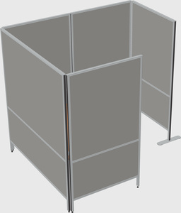 Flexible panel system with privacy