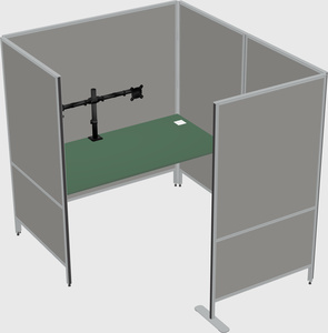 Flexible panel system with privacy