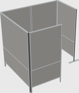 Flexible panel system with privacy