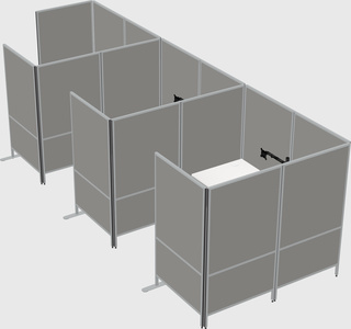 Flexible panel system with privacy