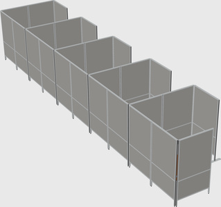 Flexible panel system with privacy