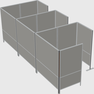 Flexible panel system with privacy