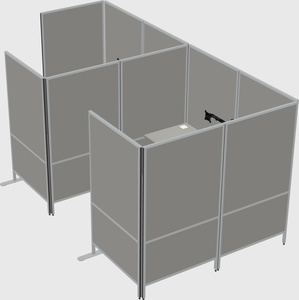 Flexible panel system with privacy