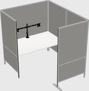 Flexible panel system with privacy