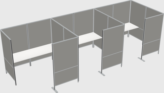 Flexible panel system with privacy