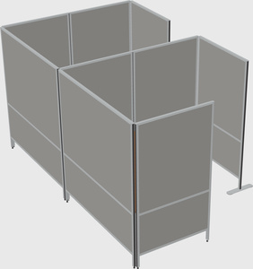 Flexible panel system with privacy