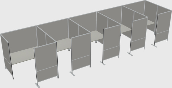 Flexible panel system with privacy