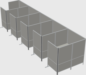 Flexible panel system with privacy