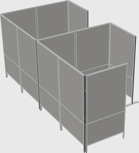 Flexible panel system with privacy