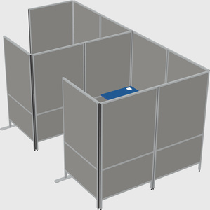 Flexible panel system with privacy
