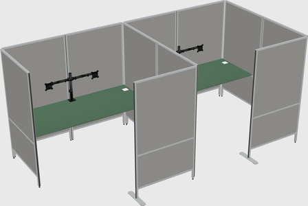 Flexible panel system with privacy