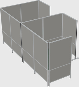 Flexible panel system with privacy