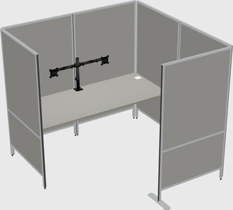 Flexible panel system with privacy
