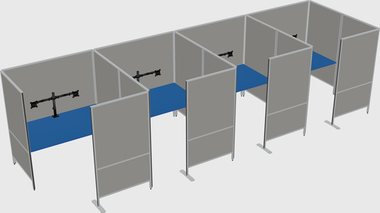 Flexible panel system with privacy