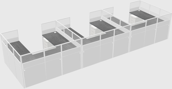 Cabine en u