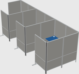 Flexible panel system with privacy