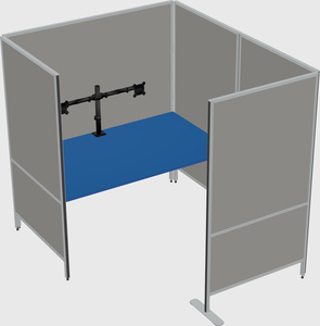 Flexible panel system with privacy