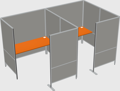 Flexible panel system with privacy