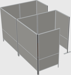 Flexible panel system with privacy