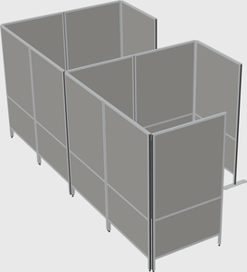 Flexible panel system with privacy